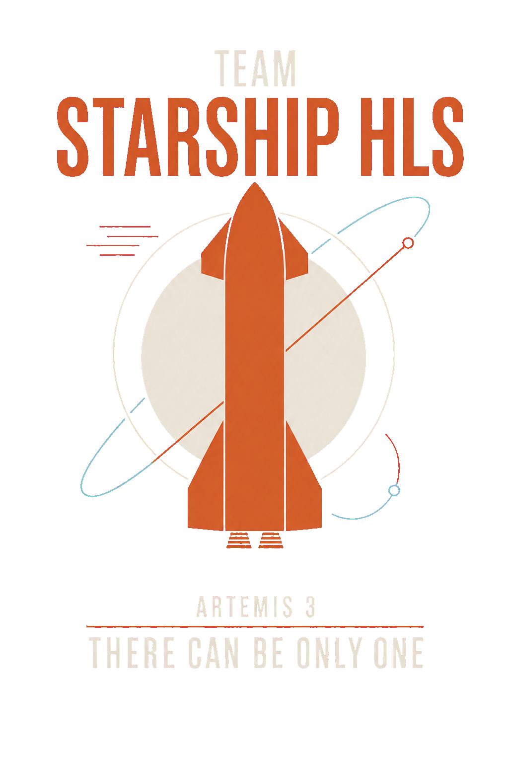 Team Starship HLS T-shirt artwork